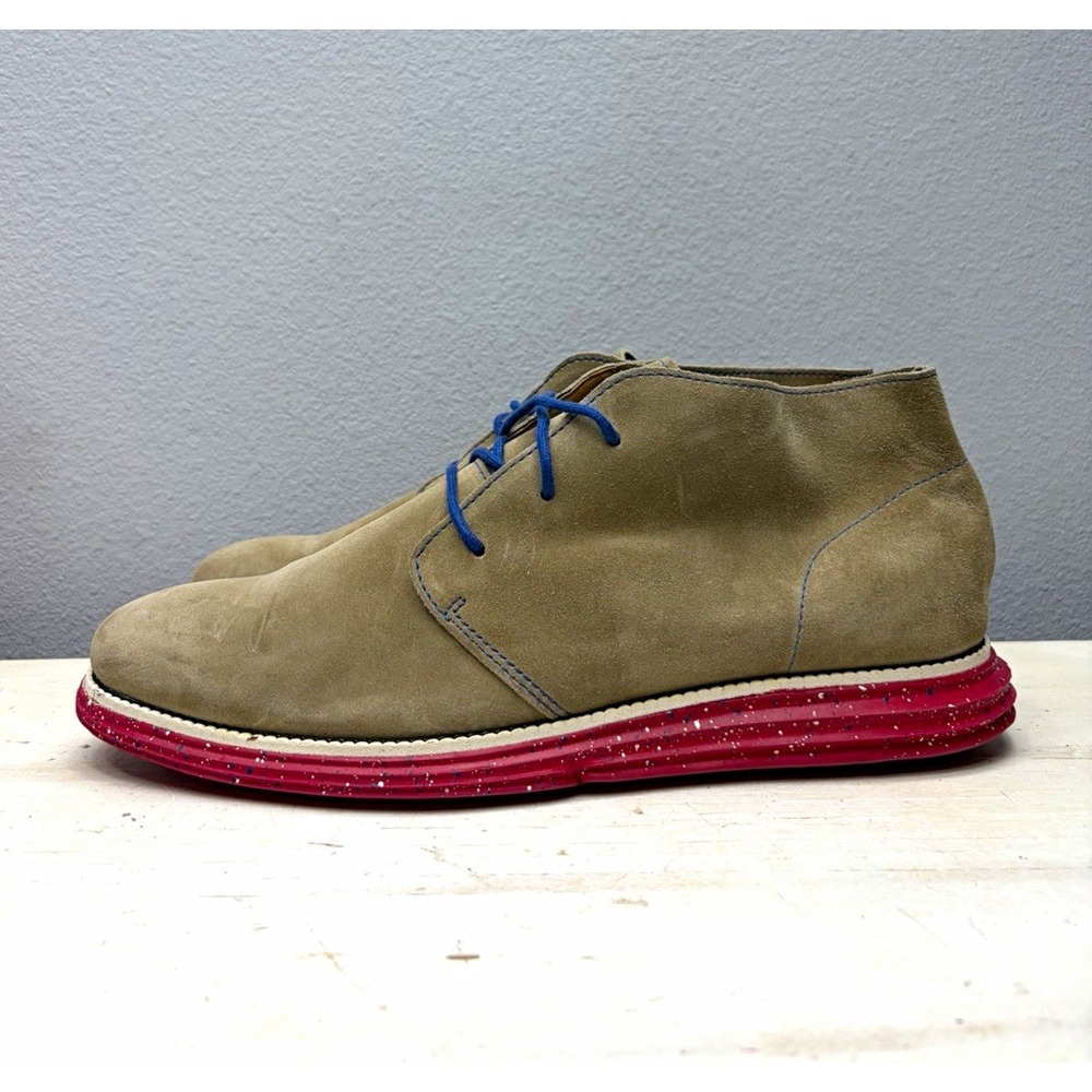 Cole Haan Brown Suede Lunargrand Chukka Boots Size 11.5